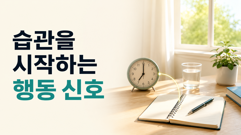 습관 형성을 시작하게 만드는 행동 신호란 무엇일까 2 habit formation behavior cues 1